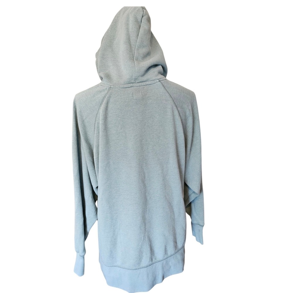 Aerie Womens Sage Green Snap Side Oversized Slub Knit Hoodie Sweatshirt XS